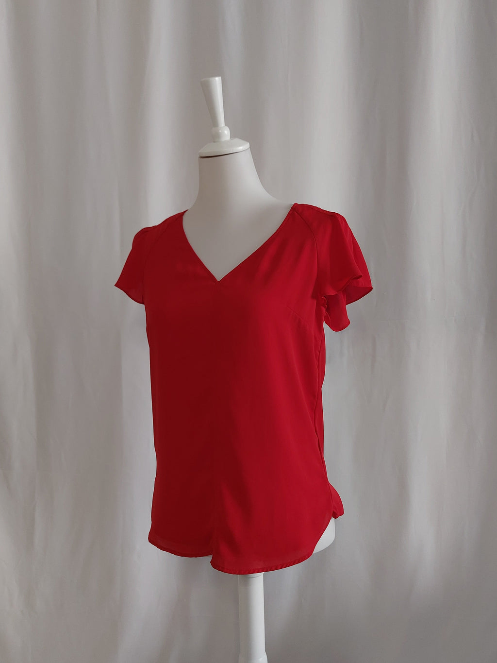 Elegante rote Bluse