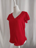 Elegante rote Bluse