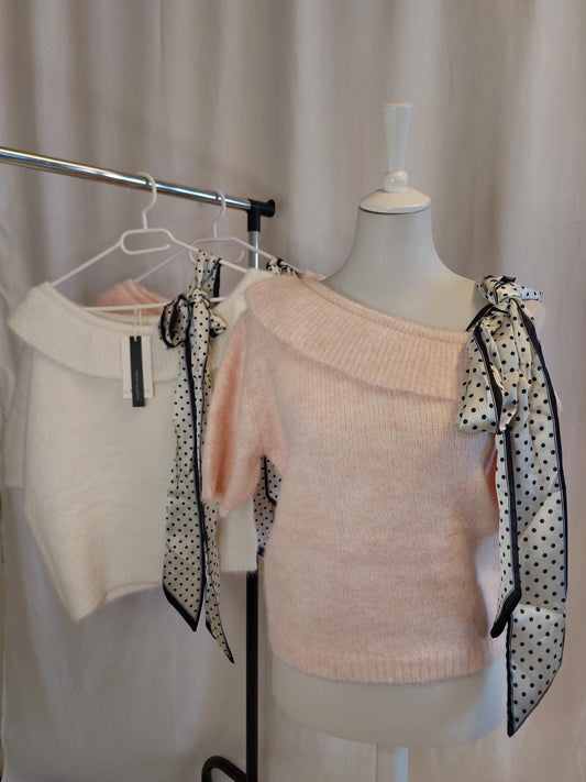 Éloise Kurzarm-Pullover – in Rosa