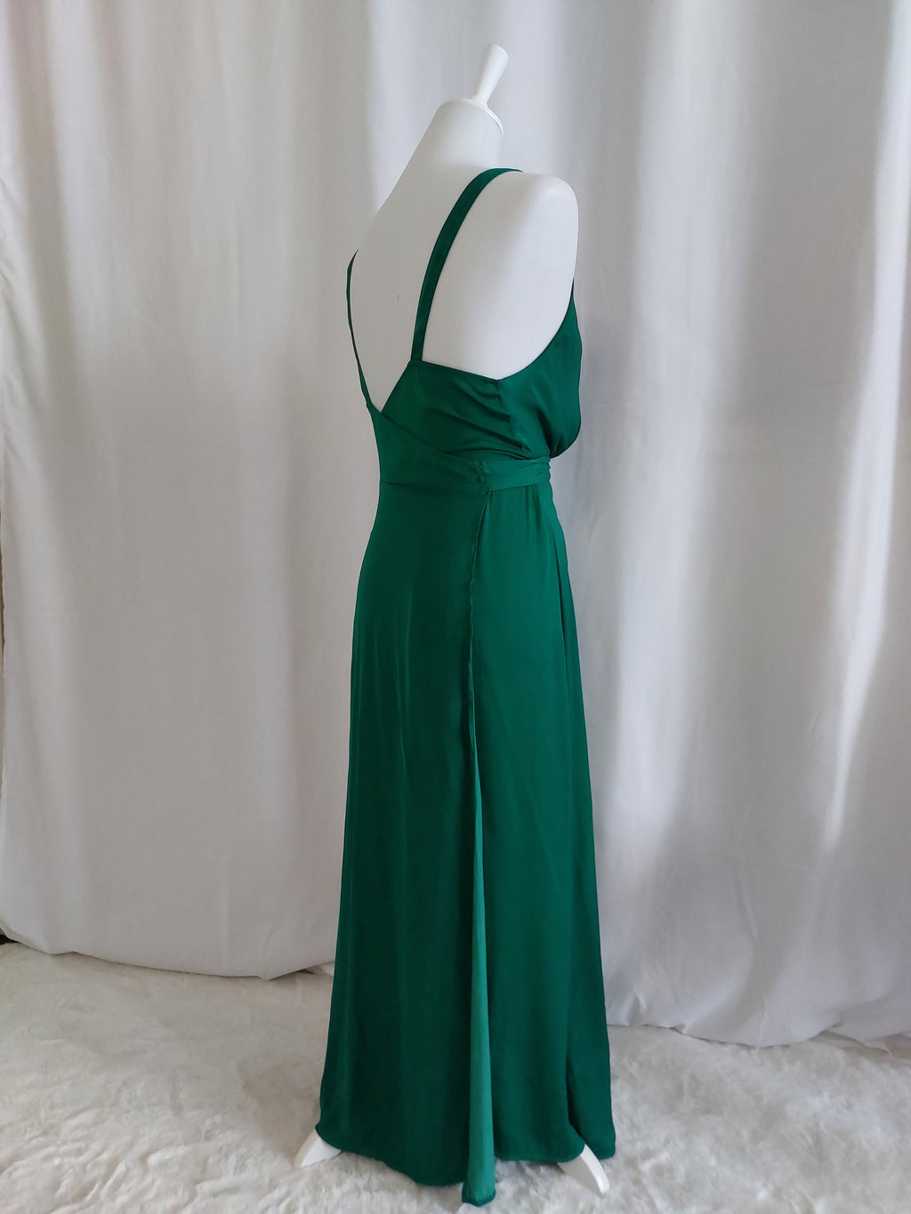Smaragdgrünes Maxikleid